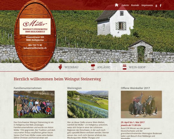 Onlineshop für Müller Weingut Heiligkreuz  