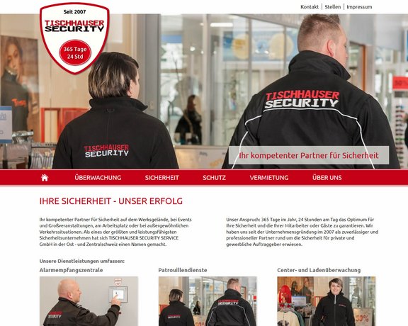 Tischhauser Security Service mit neuer Webseite