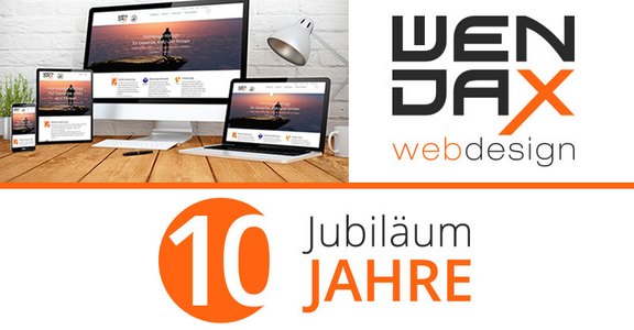10 Jahre wendax Webdesign  