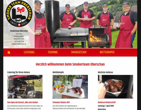 Neue Homepage für Smokerteam Oberschan  