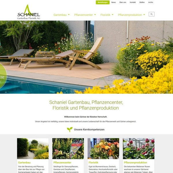Schaniel Gartenbau, Pflanzencenter, Floristik und Pflanzenproduktion