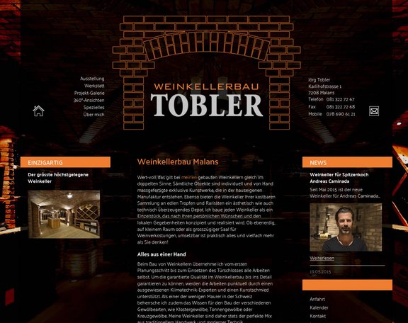 Weinkellerbau Tobler, Responsive Design für 3D-Bilder